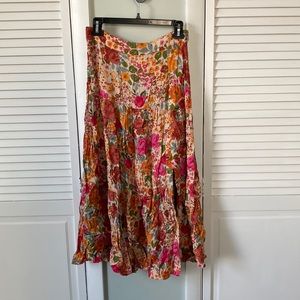Sézane floral midi skirt, EUC, FR38, US6